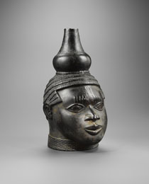 Learn more about Benin Memorial Head with Gourd work of art