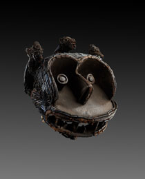 Learn more about Bakom Monkey Helmet Mask work of art